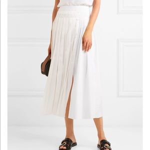NWT 3.1 Phillip Lim Pleated Satin and Poplin Skirt
